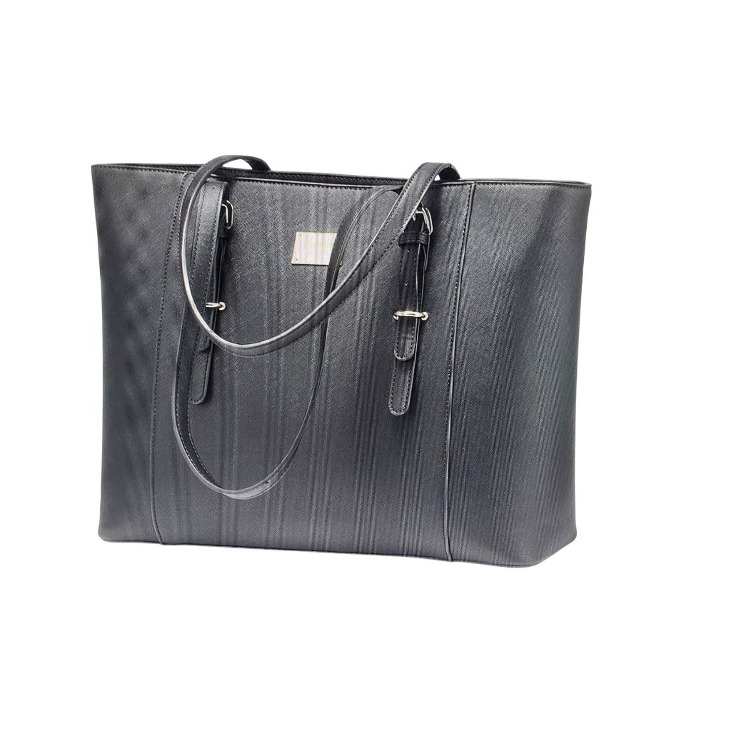 Black Laptop Bag For Women Large Office Handbags Briefcase Fits Up To 156 Inch